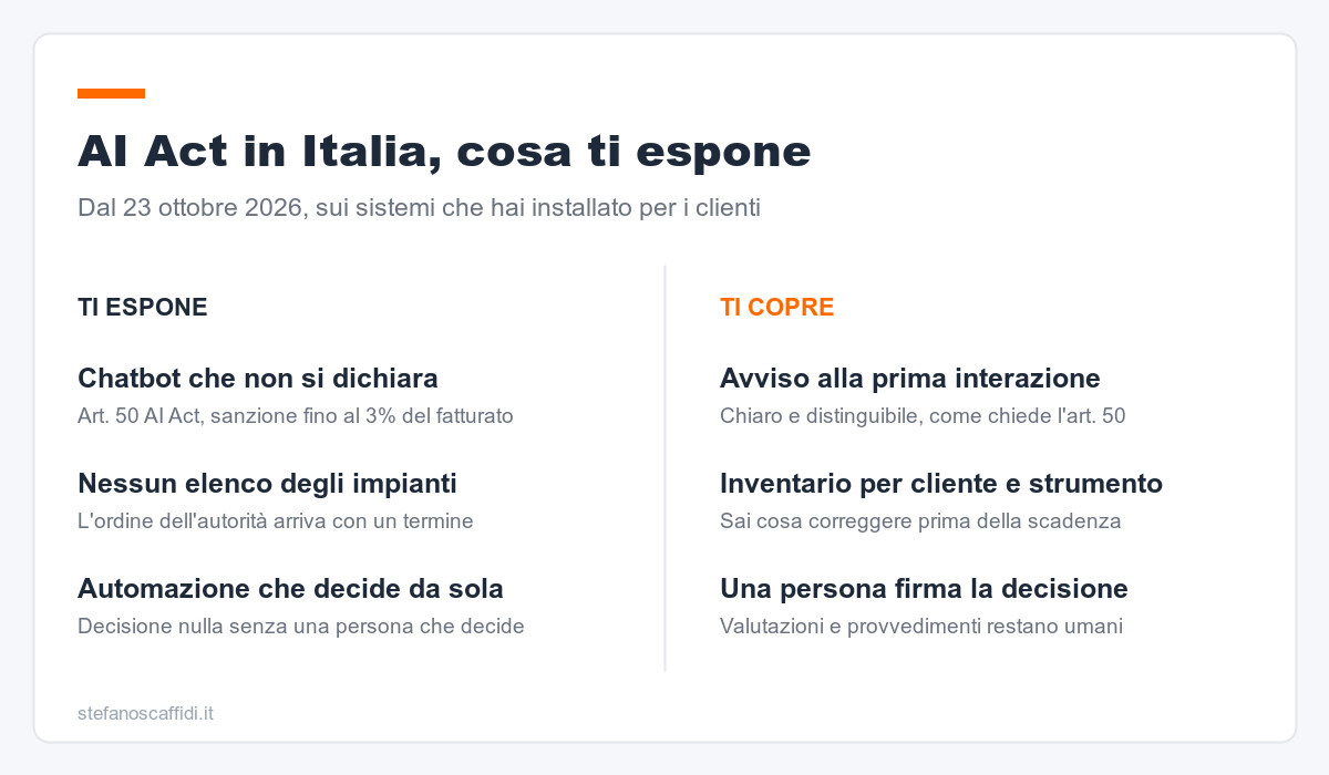 AI Act in Italia, cosa ti espone