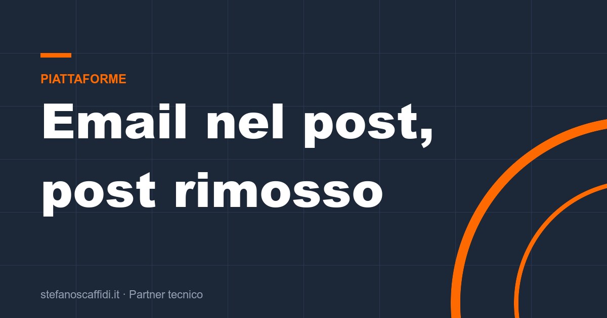 Post Google Business Profile: contatti solo se verificati